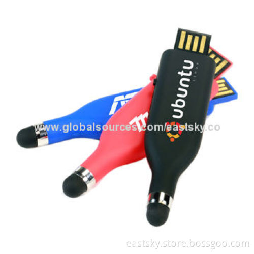 Stylus touch pen USB drive, 64MB to 32GB capacity, OEM orders welcomed, USB 2.0